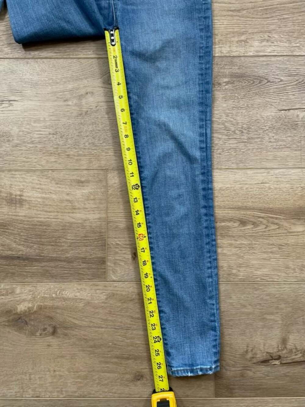 Madewell 11” High Rise Skinny Jeans Women’s Size 25 Light Wash Stretch Denim - Picture 5 of 10